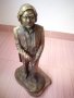 Бронзова скулптура статуетка Орфей подписана, снимка 7