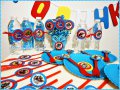 украса аксесоари и аксесоари за детски рожден ден със Супер герои Капитан Америка Хълк Спайдърмен , снимка 4