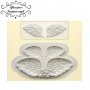 2 чифта ангелски крила крилца силиконов молд декорация украса фондан торта мъфини и др, снимка 1