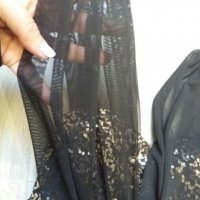Малка черна къса рокля размер ХS-S, снимка 6 - Рокли - 25306869