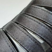 Сандали - ток, ефектни, черни каишки, снимка 4 - Дамски обувки на ток - 25821134