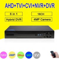 6в1 Мултихибриден 16 Канален UltraHD 4K Hexaplex XVR DVR за AHD CVI TVI XVI IP 4MPx,3MPx,2MPх Камери, снимка 1 - Комплекти за видеонаблюдение - 23933571
