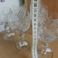  кристални чаши Рамона за вино вода уиски ракия коняк , снимка 6 - Антикварни и старинни предмети - 25654904