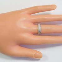 Сребрист дамски пръстен халка Crystal Fantasy, снимка 4 - Пръстени - 18634921