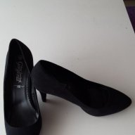 Велурени обувки, номер 40, снимка 2 - Дамски обувки на ток - 17574308