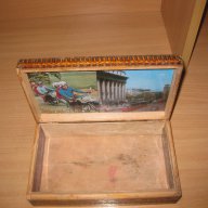 Стара пирографирана и рисувана кутия с картички вътре, снимка 5 - Антикварни и старинни предмети - 14929132