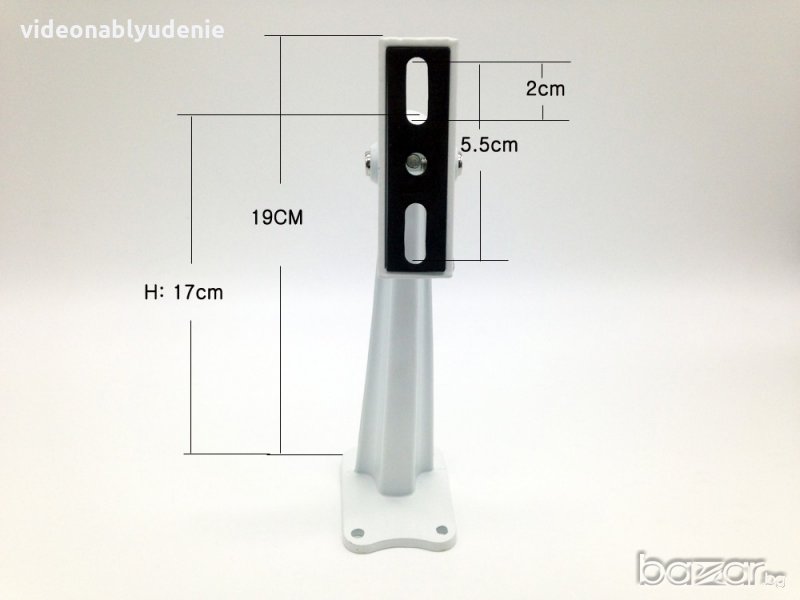 Висококачествена Лята CCTV Стойка за Охранителна Камера за Видеонаблюдение Стойка Антистатична 19см., снимка 1