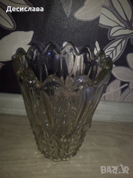 Кристална ваза ретро, снимка 1