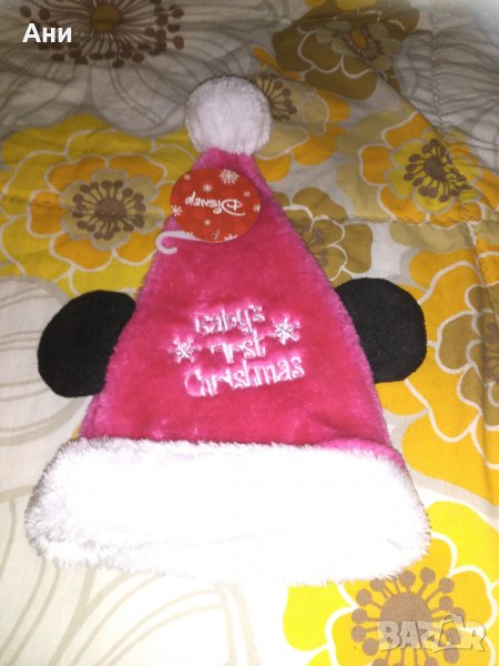 Коледна шапка за момиченце на Дисни, снимка 1