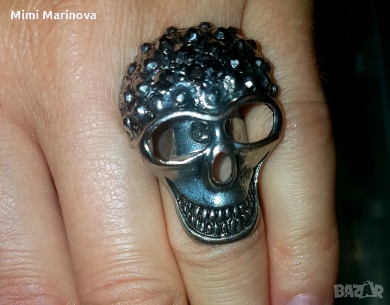 Пръстен Череп рокерски, снимка 1