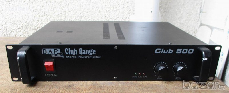 ★ █▬█ █ ▀█▀ ★ DAP AUDIO – CLUB 500 – Мощно – 2X170W/4OMA, 2X120W/8OMA., снимка 1