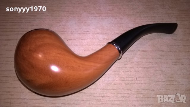 Лула-15см-красив дървесен цвят и стилна-нова-внос швеицария, снимка 11 - Лули - 22735124