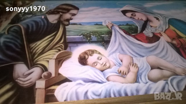 красива картина в златна рамка с стъкло-внос франция, снимка 8 - Колекции - 25386482