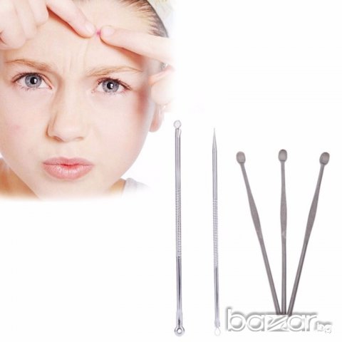 Комплекти инструменти за лице от-акне,камедони,чер.точки,ушна кал и др, снимка 6 - Козметика за лице - 15650201