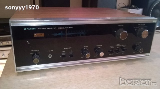 pioneer sx-440-stereo receiver-made in japan-внос англия, снимка 2 - Ресийвъри, усилватели, смесителни пултове - 19843547