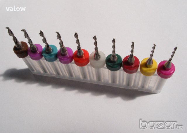 Карбидни твърдосплавни свредла Ф1.1 - 2.0 мм за Dremel Дремел cnc , снимка 4 - Други инструменти - 11083303