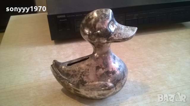 АНТИК-пате-метал/сребро-антика-касичка-внос швеицария 14х12х8см-, снимка 3 - Колекции - 24312041