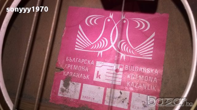 АНТИК-КОЛЕКЦИЯ-Кремона-ретро китара-100/37/9см, снимка 10 - Китари - 15577997