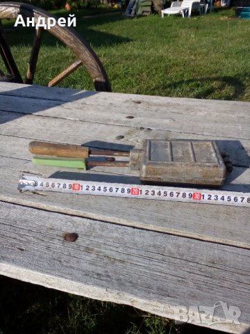 Стар уред за печене на сладки #2, снимка 3 - Антикварни и старинни предмети - 26095836