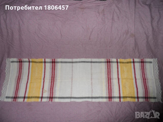 кенарена кърпа с дантела , снимка 2 - Антикварни и старинни предмети - 22299836
