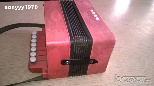 Ретро руски акордеон 20х20х12см-за колекция/ползване, снимка 4 - Акордеони - 17930322