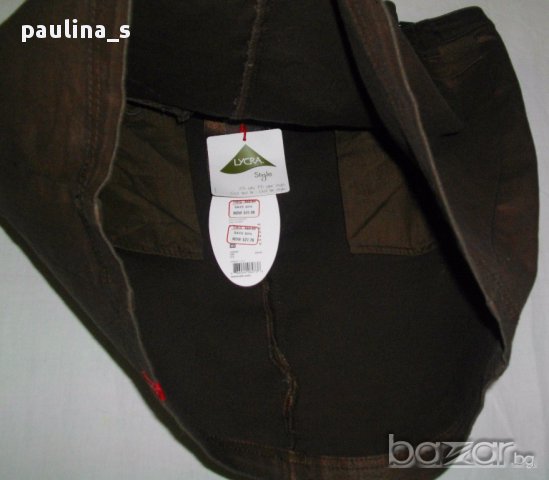 Два броя / Дънкова мини пола EDC by "Esprit" / кафява и в каре с плисета, снимка 9 - Поли - 14939981