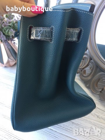 Hermes 35 Birkin Blue , снимка 5 - Чанти - 22577196