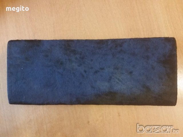 Нова дамска Чанта велурена тип портомоне , снимка 4 - Чанти - 18495805