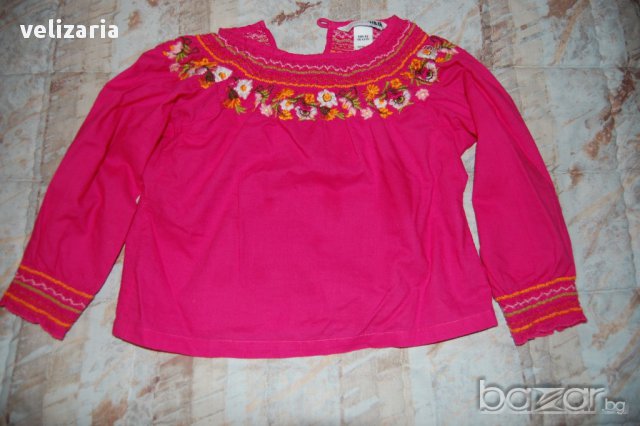Блузка H&M 1,5-2г. и дънки, снимка 5 - Бебешки блузки - 11287517