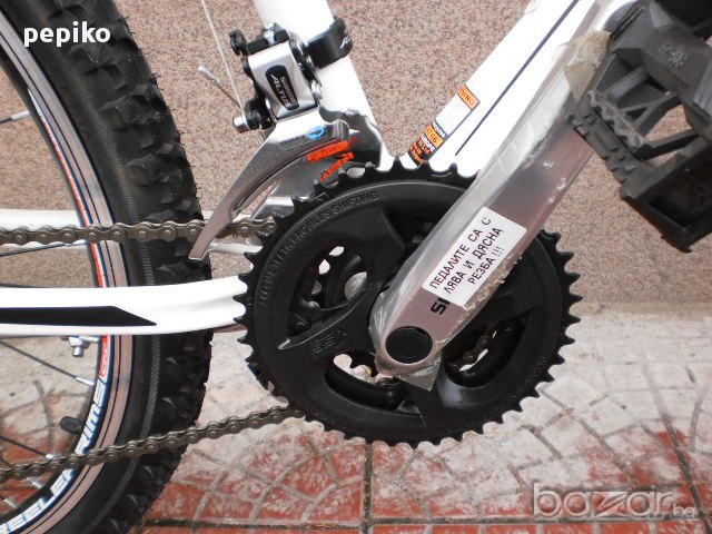 Продавам колела внос от Германия спортен велосипед tretwerk модел 2014г 26 цола бял, вибрейк, снимка 3 - Велосипеди - 10069957