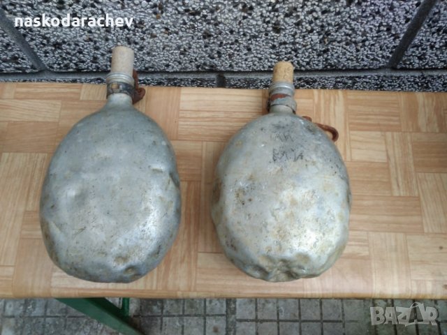 Автентични военни алуминиеви манерки за вода и канчета за храна, снимка 5 - Антикварни и старинни предмети - 23416890