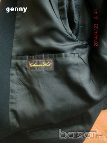 10лв!Разпродажба!Мъжко вълнено сако КЕМО с подплата, черен цвят, 50 н. - М-Л, снимка 4 - Сака - 8439620