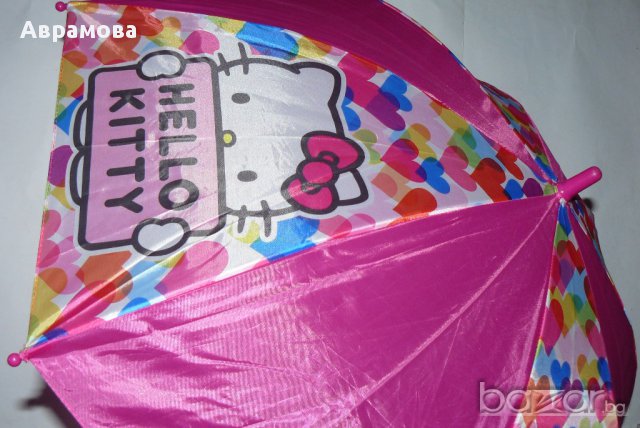 НОВ Чадър За дъжд  – Hello Kitty, снимка 1 - Чадъри - 16338251