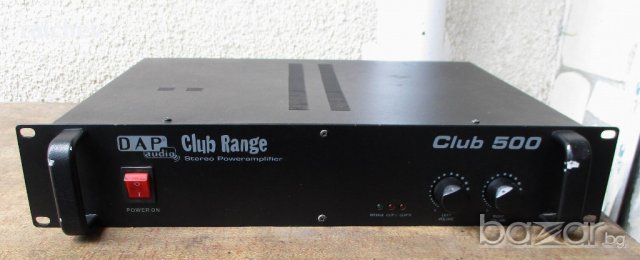 ★ █▬█ █ ▀█▀ ★ DAP AUDIO – CLUB 500 – Мощно – 2X170W/4OMA, 2X120W/8OMA.