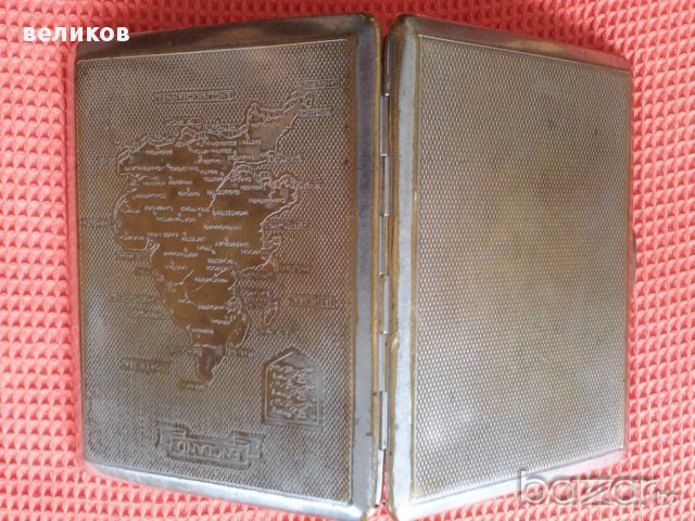 стара посребрена бронзава Британска табакере, снимка 9 - Антикварни и старинни предмети - 13540509