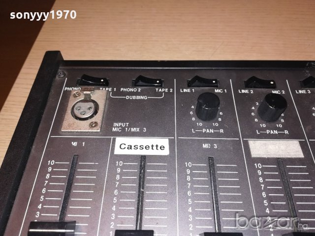 monacor mpx-6000 mixer-made in taiwan-внос швеицария, снимка 8 - Ресийвъри, усилватели, смесителни пултове - 20555304
