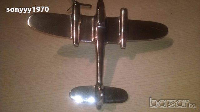 Англииски бомбардировач-31х24-хром/инокс-внос англия, снимка 9 - Антикварни и старинни предмети - 16707534