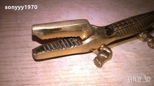 крокодил-17см-мед/месинг-внос испания, снимка 5 - Колекции - 25242723