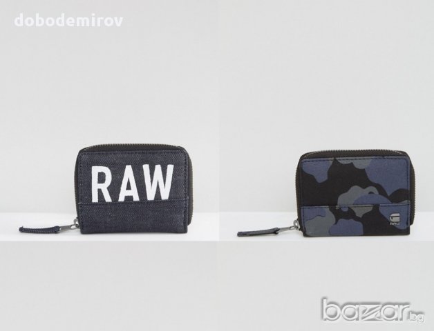 Ново портмоне деним G-Star Raw Depax Zipper Wallet оригинал, снимка 4 - Портфейли, портмонета - 17078679