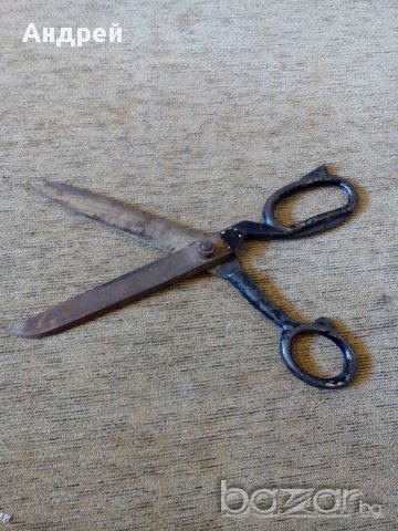 Стара шивашка ножица,ножици, снимка 3 - Антикварни и старинни предмети - 17979536
