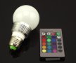 LED 9W RGB лампа с дистанционно управление Е27 220V, снимка 6