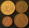 лот от 4 монети, Южна Африка