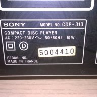 Sony cdp-313 made in france-внос швеицария, снимка 3 - Плейъри, домашно кино, прожектори - 13977305