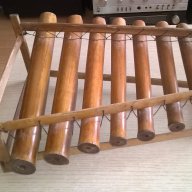Ретро музикален инструмент-бамбуков-45х38х18см-внос швеицария, снимка 6 - Антикварни и старинни предмети - 17082626