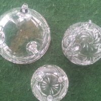 Три кристални бонбониери или за ядки различни, снимка 3 - Други - 25341485