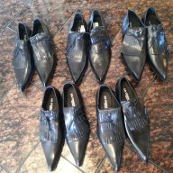 Елегантни Италиански обувки от велур Остри обувки, снимка 4 - Други - 10600239