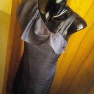 Официална маслено сива рокля М, снимка 4 - Рокли - 15229830