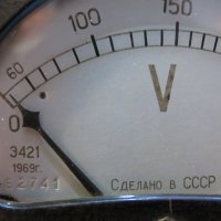 Руски волтметър волтмер 0 - 250 волта  безупречно качество и прецизност от 1969 г. СССР, снимка 4 - Други инструменти - 25904626