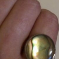 Среб.пръстен-с лабрадорит-4,61гр.-проба-925. Закупен от Германия., снимка 11 - Пръстени - 20257101