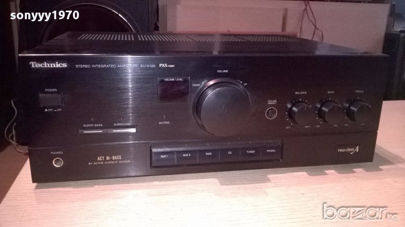 *Technics su-x120 made in japan-230w-stereo amplifier-внос швеицария, снимка 1